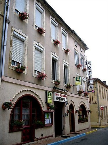 Logis Hôtel Restaurant Métropole Mirande (Gers) Exterior foto